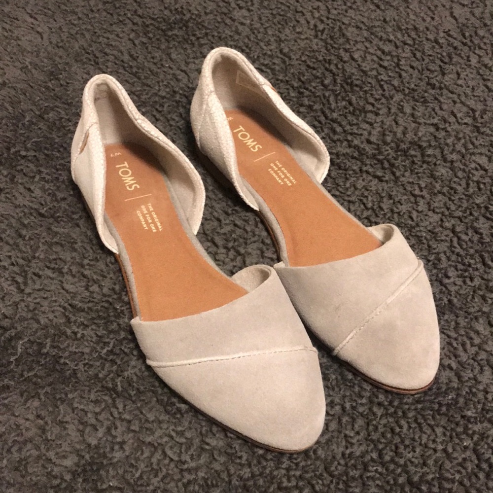 Toms Flats worn once